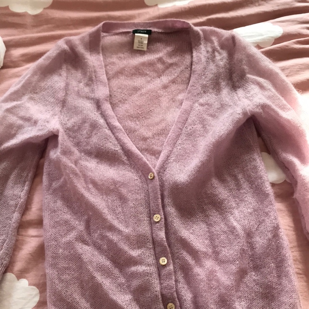 Light Purple J Crew Cardigan